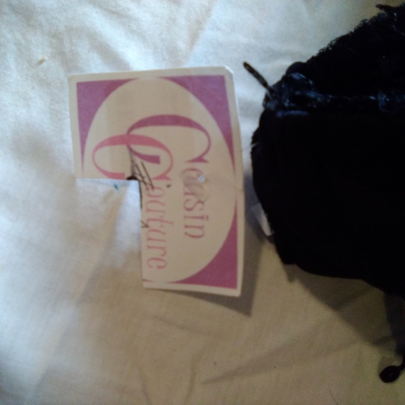 Cousin Couture black Sleeveless romper sequins Sz S - Picture 6 of 8